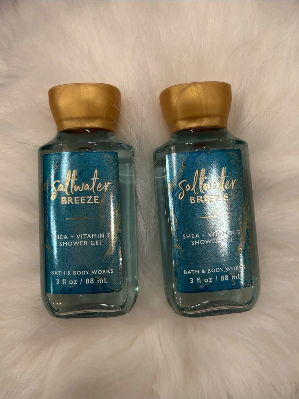 NEW Bath & Body Works Saltwater Breeze Shower Gel Body Wash Travel Size Set of 2
